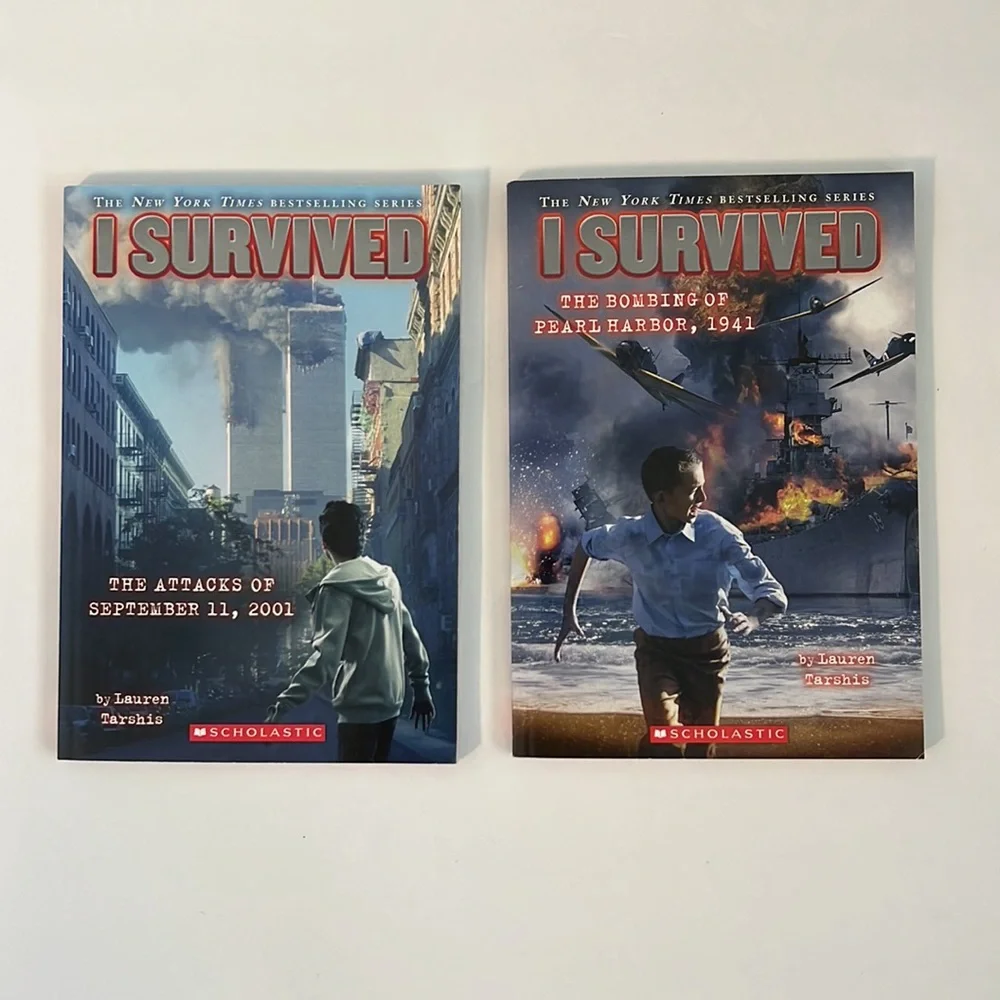 I Survived Kids Book Bundle The Attack of 9/11 & Bombing of Pearl Harbor